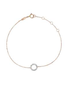 Djula цепочный браслет Circle из розового золота с бриллиантами