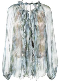 Jason Wu Collection блузка с оборками