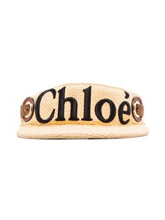 Chloé козырек с вышитым логотипом Chloe
