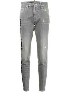 Dsquared2 джинсы прямого кроя с принтом