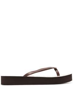 Tory Burch шлепанцы на платформе с цветочным принтом