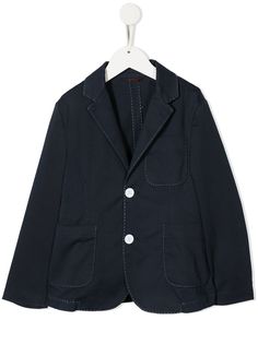 Fay Kids блейзер с контрастной строчкой