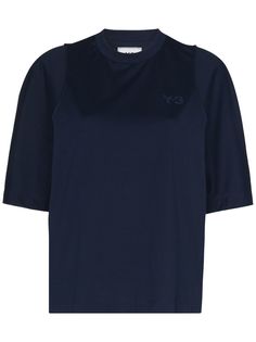 Y-3 футболка с короткими рукавами и логотипом