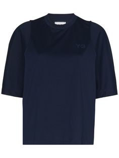 Y-3 футболка с короткими рукавами и логотипом
