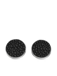 ALINKA серьги Black Caviar из белого золота с черными бриллиантами
