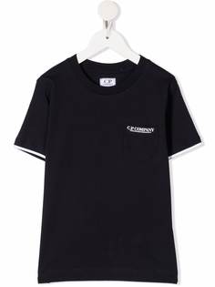 C.P. Company Kids футболка с карманом и логотипом