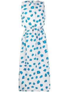 Issey Miyake платье с эффектом металлик