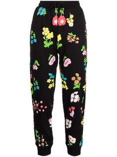 Cynthia Rowley спортивные брюки с цветочным принтом
