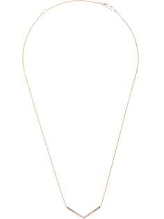 Eva Fehren 14kt rose gold v diamond necklace