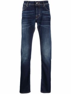 Jacob Cohen узкие джинсы средней посадки