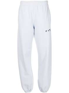 Off-White спортивные брюки с логотипом