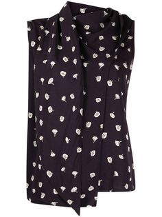 Rag & Bone драпированная блузка с цветочным принтом