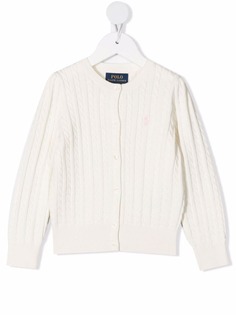 Ralph Lauren Kids кардиган фактурной вязки