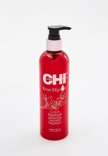 Шампунь Chi для окрашенных волос CHI ROSE HIP OIL, поддержание цвета, 340 мл