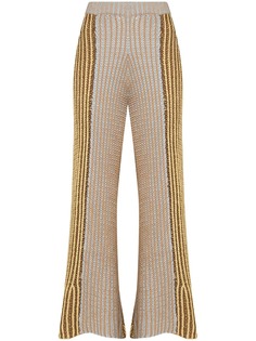 Eckhaus Latta брюки крупной вязки