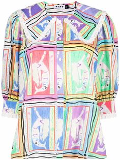 Rixo блузка с графичным принтом
