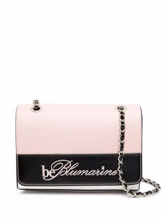 be blumarine сумка на плечо с вышитым логотипом
