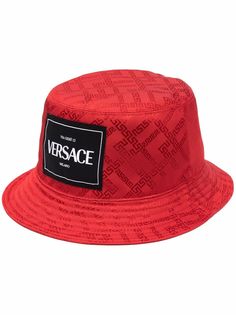 Versace панама с нашивкой-логотипом