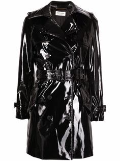 Saint Laurent виниловый тренч