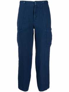 120% Lino укороченные брюки карго