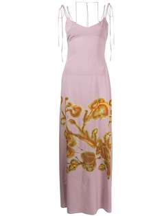 KNWLS платье-комбинация с цветочным принтом