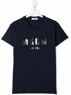 MSGM Kids футболка с логотипом