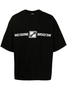 We11done mirrored-logo T-shirt