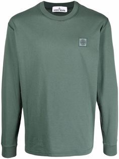 Stone Island футболка с нашивкой-логотипом