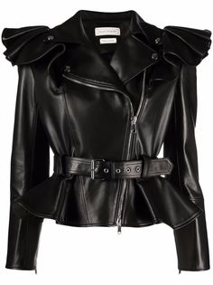 Alexander McQueen куртка с оборками на рукавах