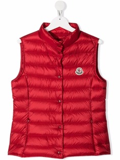 Moncler Enfant жилет с нашивкой-логотипом