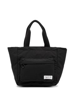 agnès b. logo-patch messenger bag
