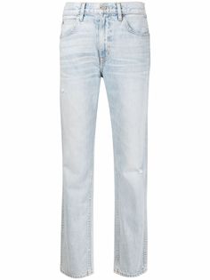 Slvrlake узкие джинсы с эффектом потертости
