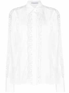 Ermanno Scervino рубашка с кружевом