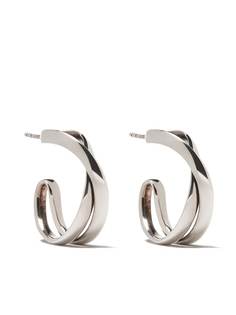 Georg Jensen серебряные серьги-кольца Infinity