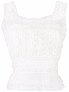 Ermanno Scervino топ с кружевом