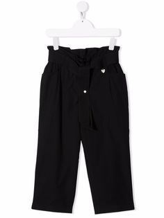 TWINSET Kids брюки с присборенной талией