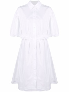 Simone Rocha платье-рубашка миди с драпировкой