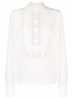 Ermanno Scervino блузка с кружевом