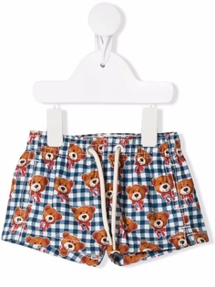 Mc2 Saint Barth Kids клетчатые шорты с кулиской