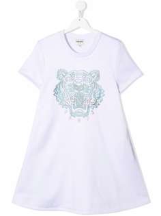 Kenzo Kids платье-футболка с вышивкой