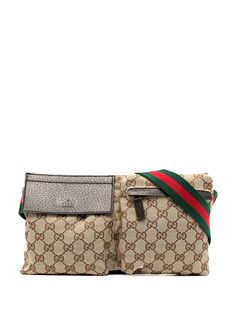 Gucci Pre-Owned поясная сумка Sherry с узором GG