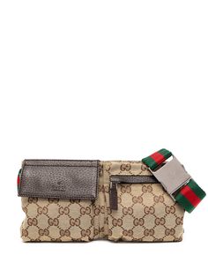 Gucci Pre-Owned поясная сумка Shelly с монограммой GG