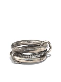 Spinelli Kilcollin кольцо Libra из серебра и желтого золота с бриллиантами