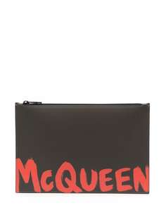 Alexander McQueen клатч с логотипом