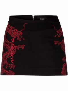MISBHV юбка мини с вышивкой