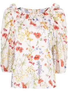 Sara Roka блузка с цветочным принтом
