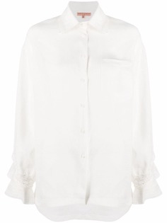 Ermanno Scervino рубашка с кружевом и расклешенными манжетами