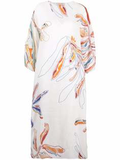 Gentry Portofino платье-трапеция макси с цветочным принтом