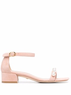 Stuart Weitzman декорированные босоножки Nudist June