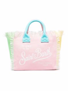Mc2 Saint Barth Kids сумка-тоут в стиле колор-блок с логотипом